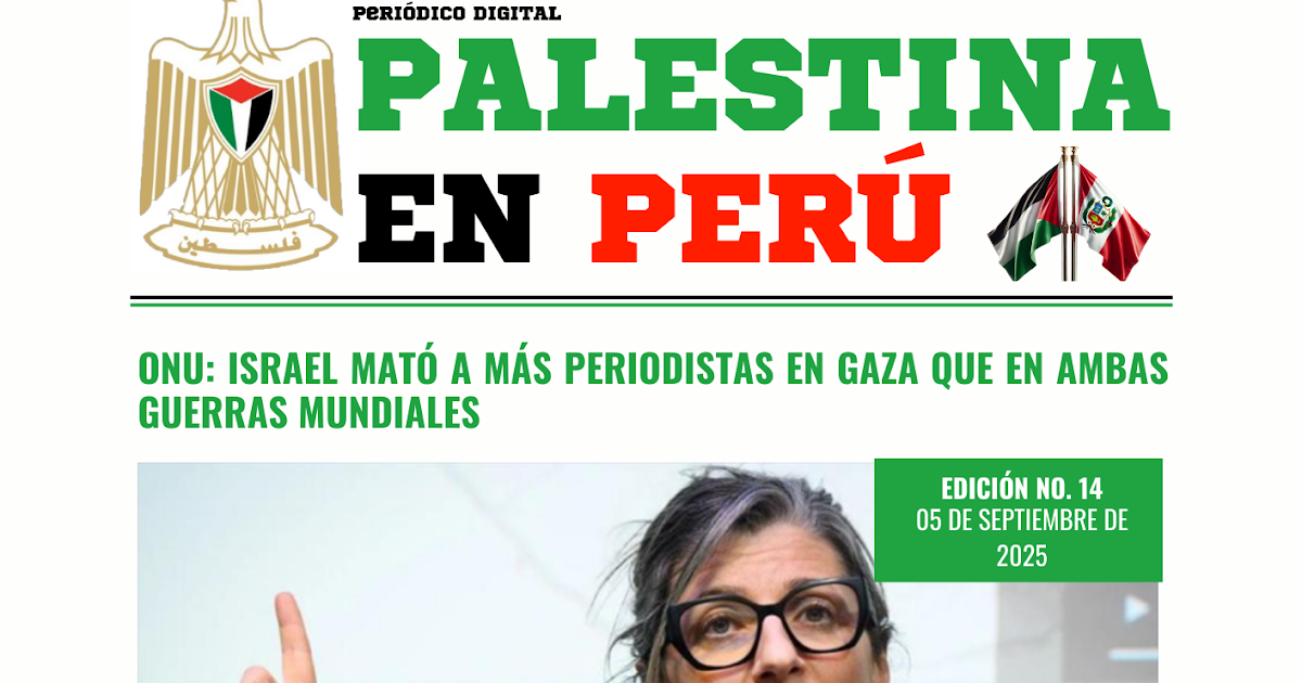 Newspaper Palestina en Perú Issue 14