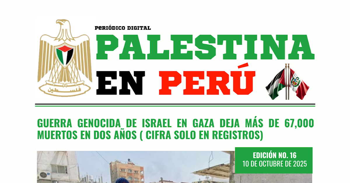 Newspaper Palestina en Perú Issue 15
