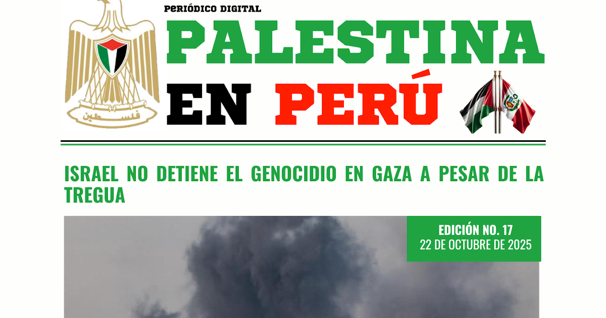 Newspaper Palestina en Perú Issue 17